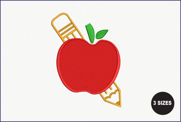 Apple and Pencil Embroidery Design: A Designer's Review