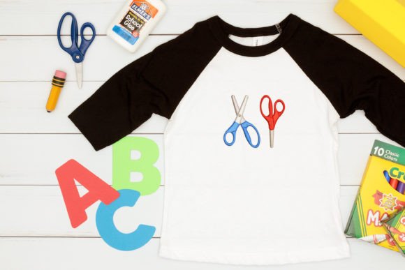 Charming School Scissors Mini Embroidery Duo