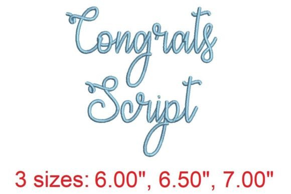 Congrats Script Embroidery Font: A Review