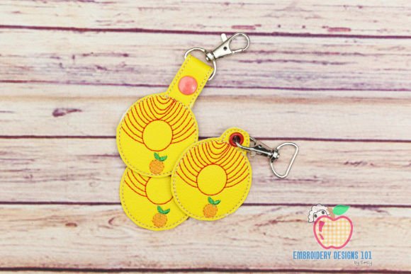 Letters O with Orange ITH Key Fob Review