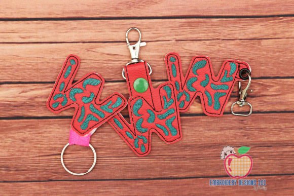 LETTERS W Keyfob: A Charming Addition for Holiday Creations