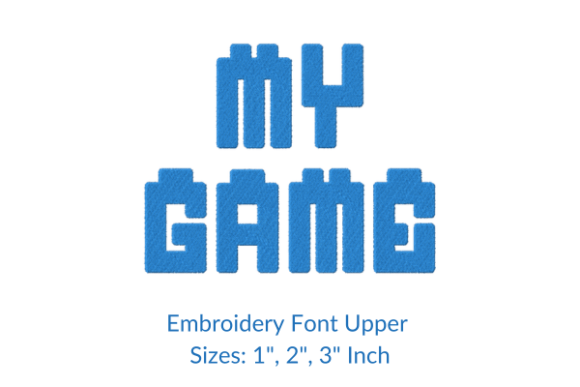 My Game Font: A Versatile Embroidery Design