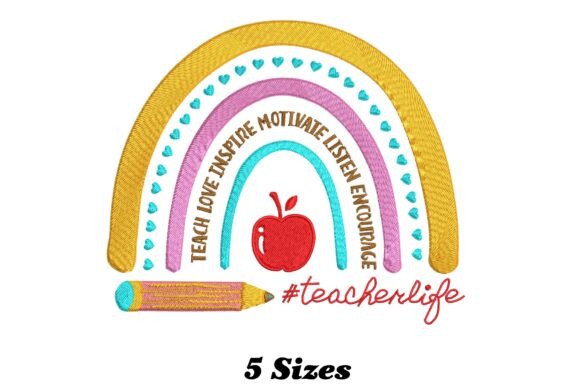 Teach Love Inspire Rainbow: A Playful Touch