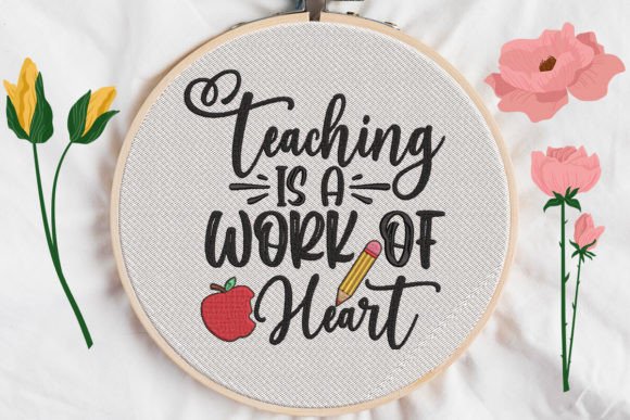 Teaching a is Work of Heart: A Charming Embroidery Design